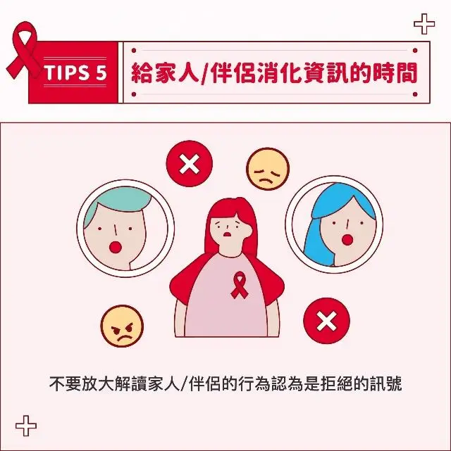 愛滋告知｜Tips5｜不要放大解讀家人/伴侶的行為是拒絕的訊號